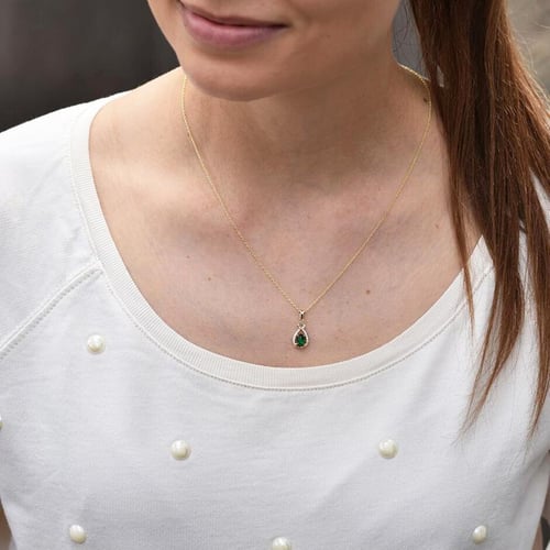 Anhänger mit Smaragd und Diamanten Colossus