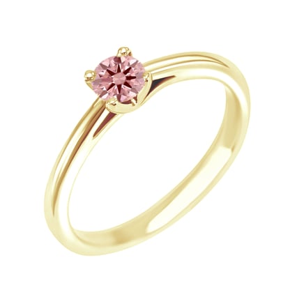 Verlobungsring mit einem zertifizierten fancy rosa Lab Grown Diamanten Katya