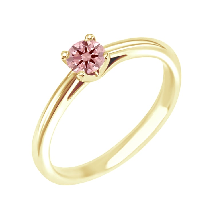 Verlobungsring mit einem zertifizierten fancy rosa Lab Grown Diamanten Katya 113699