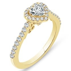 Verlobungsring mit Diamantherz Yazmin