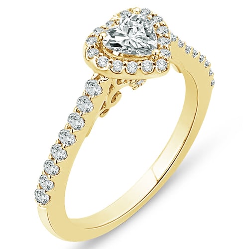 Verlobungsring mit Diamantherz Yazmin