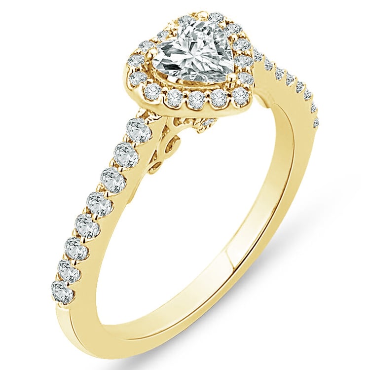 Goldener Diamantring Gelbgold 74952