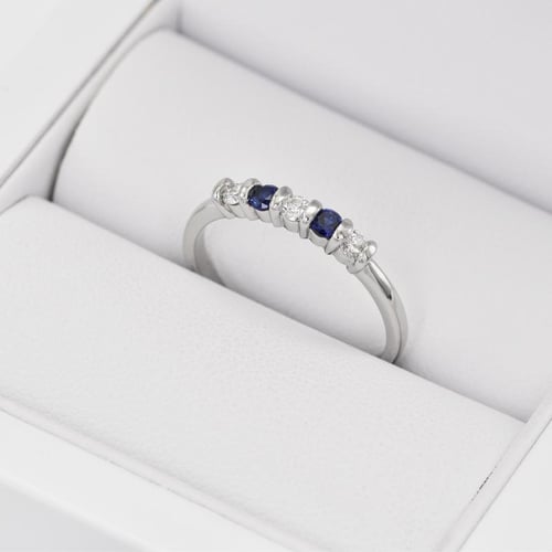 Eternity-Ring mit Saphiren und Diamanten Dalis