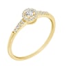 Haloring mit Diamanten