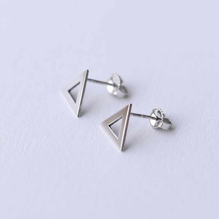 Goldene maxi Dreieck-Ohrringe Beli 59313