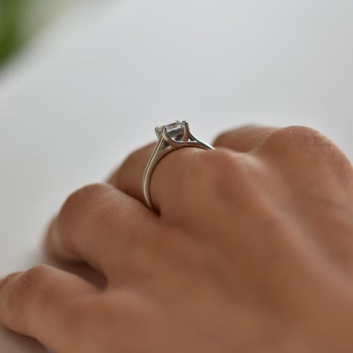 Verlobungsring mit Princess Diamanten Tamalika