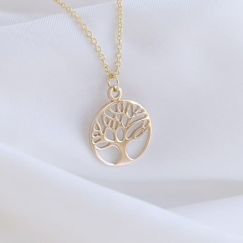 Anhänger aus Gold mit Baum des Lebens Zlatten