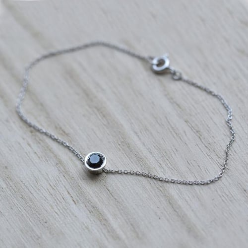 Armband aus Platin mit schwarzem Diamant Arleth