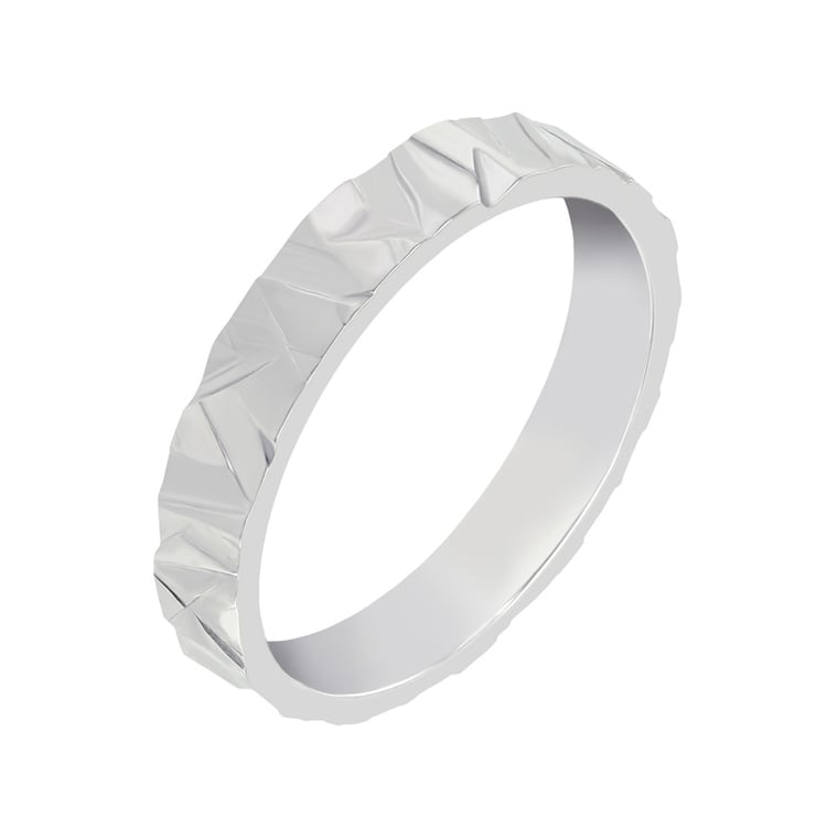 Kleiner gehämmerter Ehering 37808