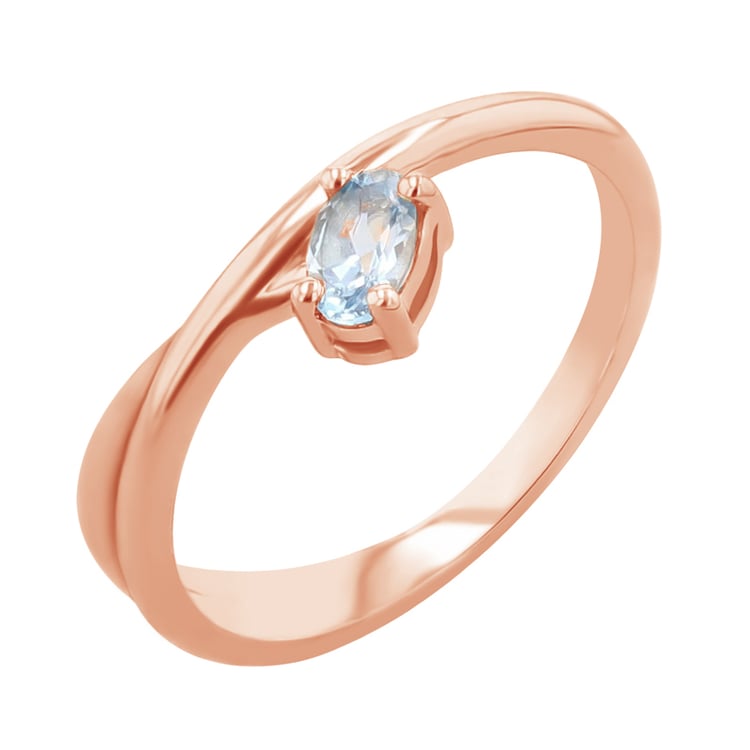 Ring mit einem ovalen Aquamarin Emeli 117242