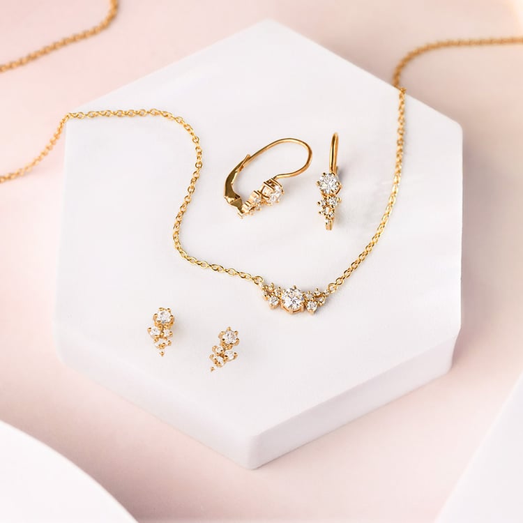 Cluster-Ohrringe mit Lab Grown Diamanten Ellie 153484