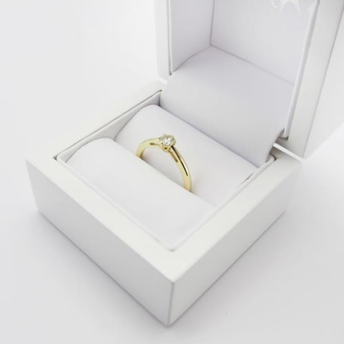 Goldring mit Moissanit Rima
