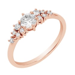 Romantischer Verlobungsring mit Diamanten Donell