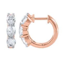 Goldene Ohrringe mit Lab Grown Diamanten Tejal