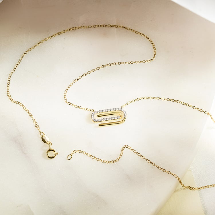 Halskette aus Gold mit Lab Grown Diamanten Aly 161543