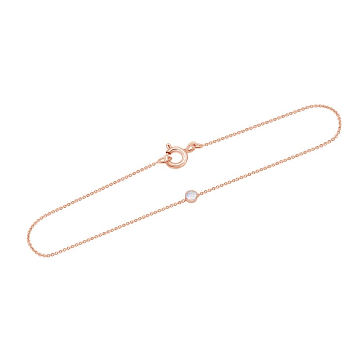 Minimalistisches Armband in Gold und mit Mondstein Bonato