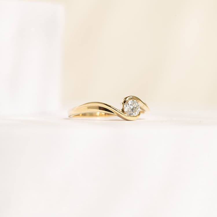 Verlobungsring mit 0.30 IGI-zertifiziertem Lab Grown Diamant Yadu 142948