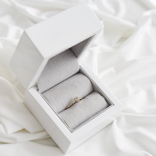 Minimalistischer Ring mit einem Salt and Pepper Diamanten Erebos