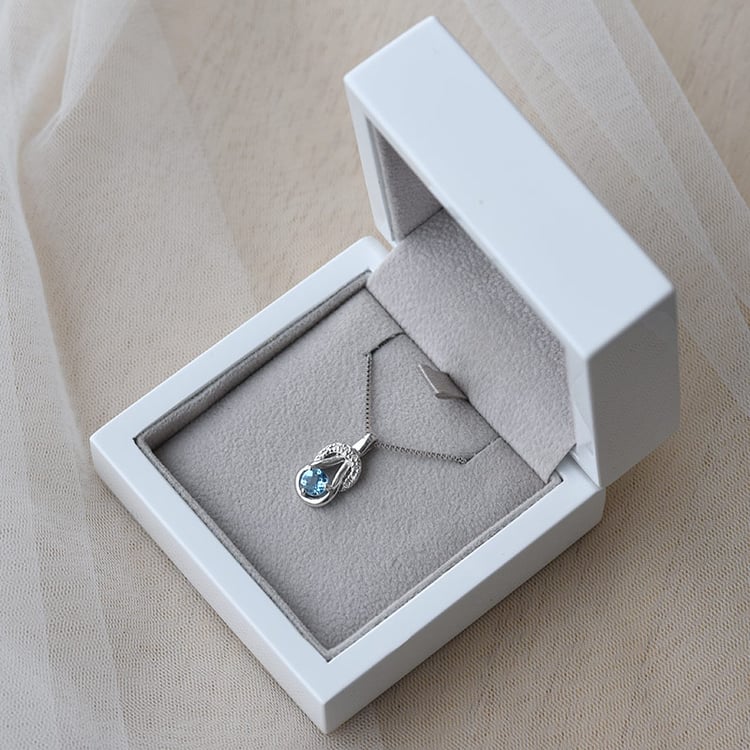 Topas Anhänger in Silber in Eppi-Geschenkbox 66431