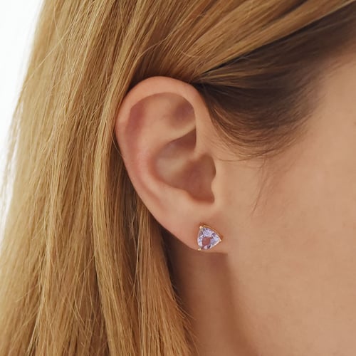 Silberne Ohrringe mit Amethysten Nellie
