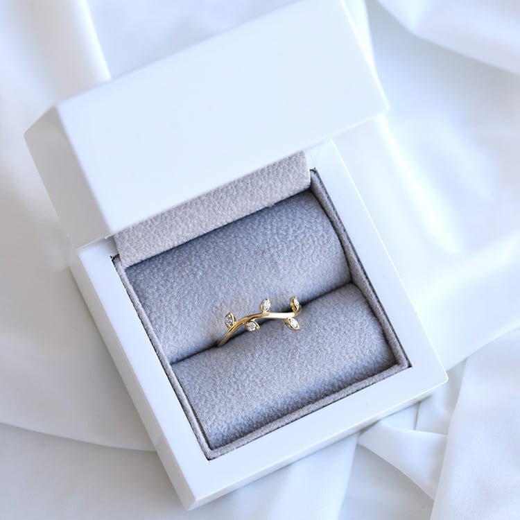 Diamantring in Form eines Ästchens Nereus 84819