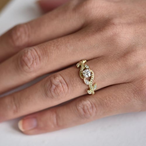 Vintage-Verlobungsring mit Diamanten Vindo