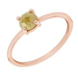 Goldring mit Gelb Diamant Xemy