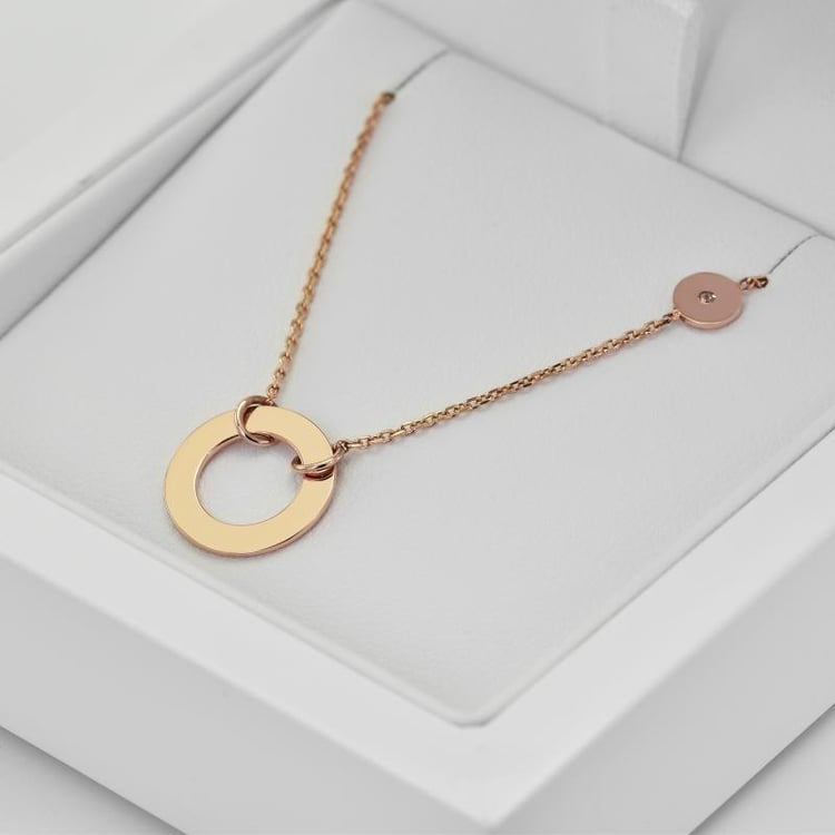 Modernes Goldarmband mit Diamanten Virginia 30547