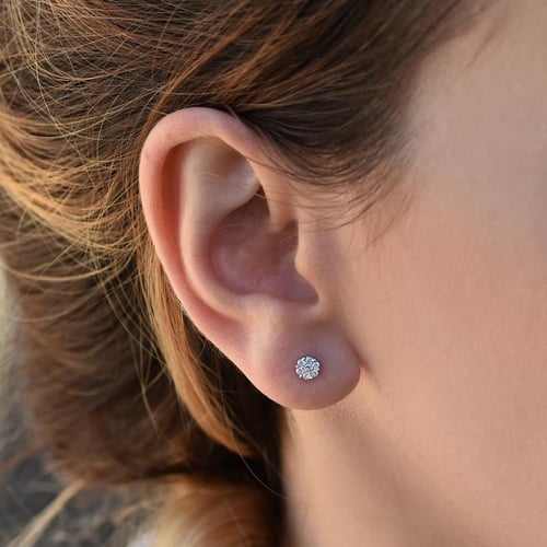 Elegante Ohrstecker mit Lab Grown Diamanten Flowu