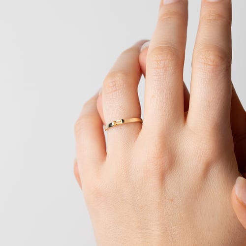 Minimalistischer Ring mit Citrin Xenia