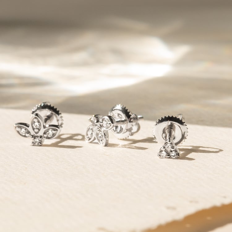 Piercing Ohrring mit Lab Grown Diamanten Masha 139060