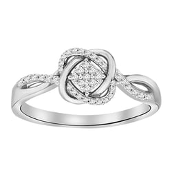 Geflochtener Diamantring Ecrin