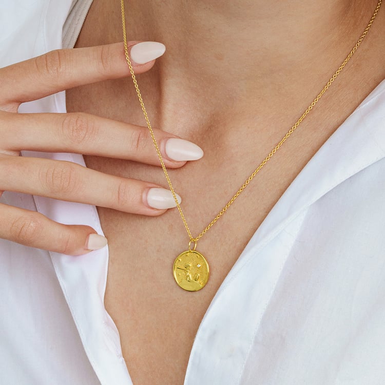 Anhänger mit atypischer Oberfläche und Diamant Kleiner Prinz 162652