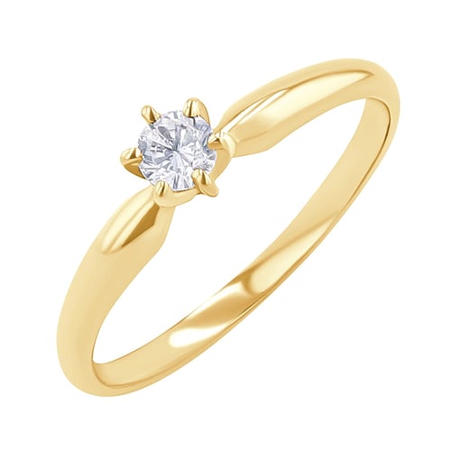 Verlobungsring mit Diamant Delzi