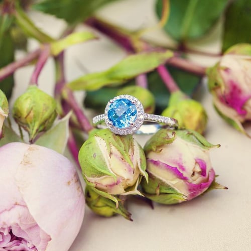 Goldring mit 2.75ct Topas und Diamanten Xana