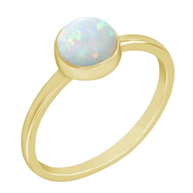 Minimalistischer Ring mit weißem Opal Stowy 148610
