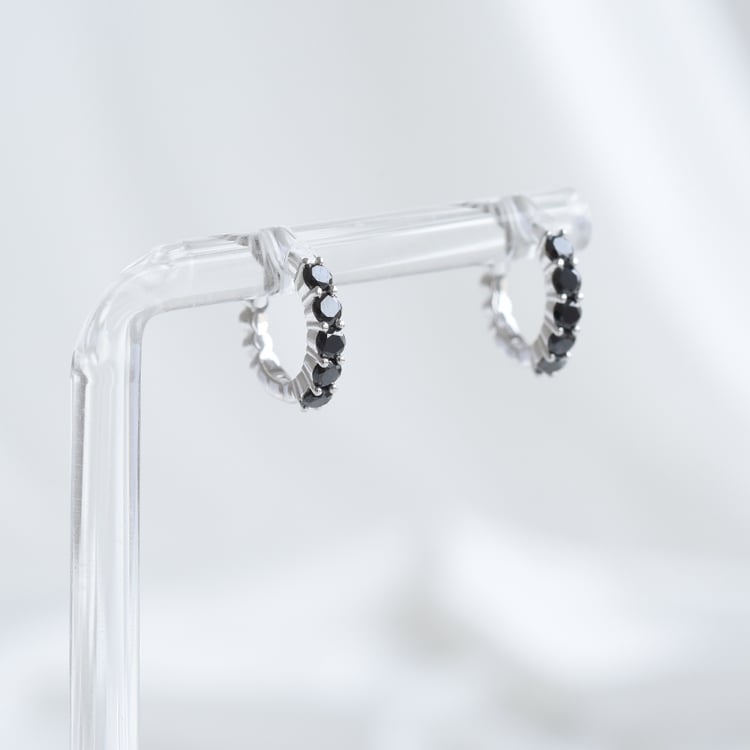 Ohrringe mit schwarzen Diamanten Patton 85833