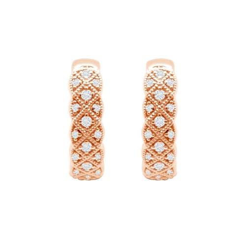 Goldene Creolen mit Lab Grown Diamanten Laura