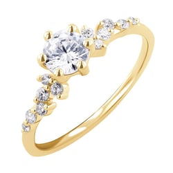 Verlobungsring mit Diamanten Carina