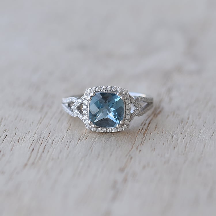 Silberner Topasring 62036