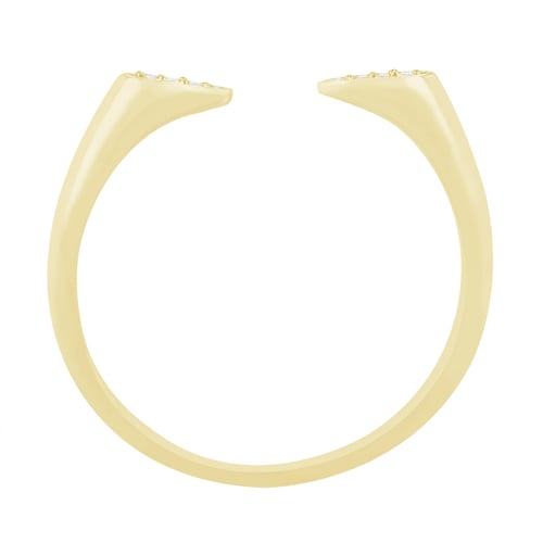 Atypischer Ring mit sechs Diamanten Aislinn