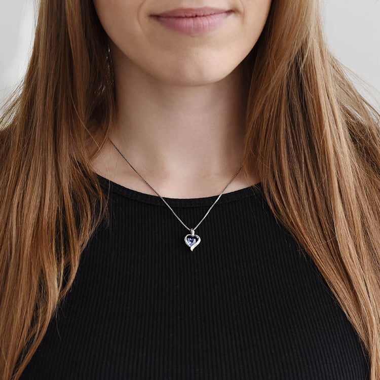 Silberner Anhänger mit Tansanit Lovelyn 88849