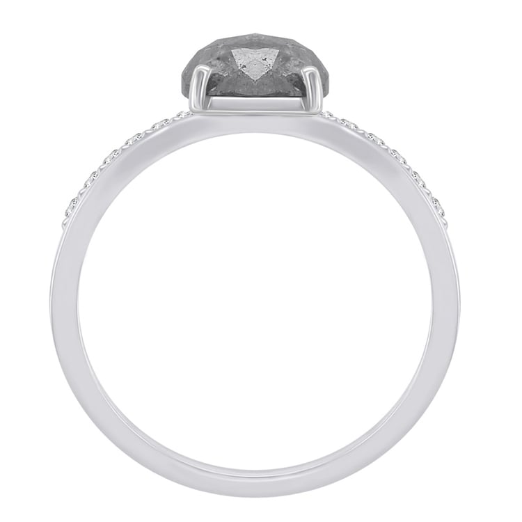 Ring mit ovalen Salt and Pepper Diamant Melisent 62731