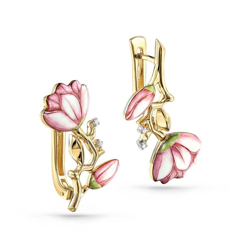 Ohrringe mit zarten Blüten