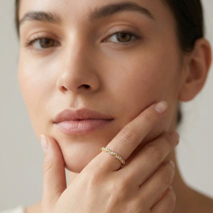 Geflochtener Scheidungsring mit Lab Grown Diamanten Arnulf