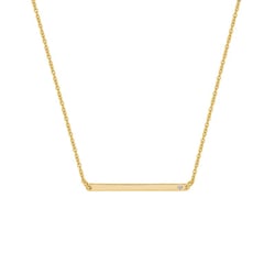 Feine goldene Halskette mit Diamanten Dayna