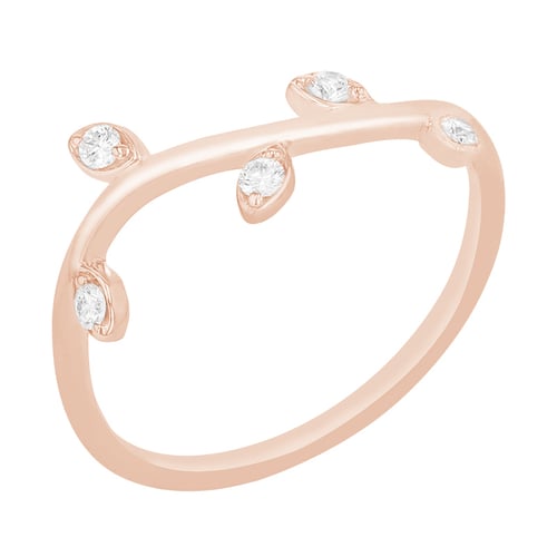 Diamantring in Form eines Ästchens Nereus