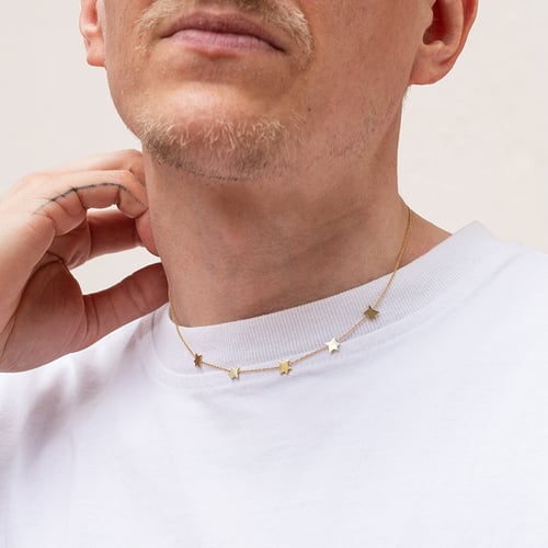 Silberne Kette mit Sternen Der Kleine Prinz