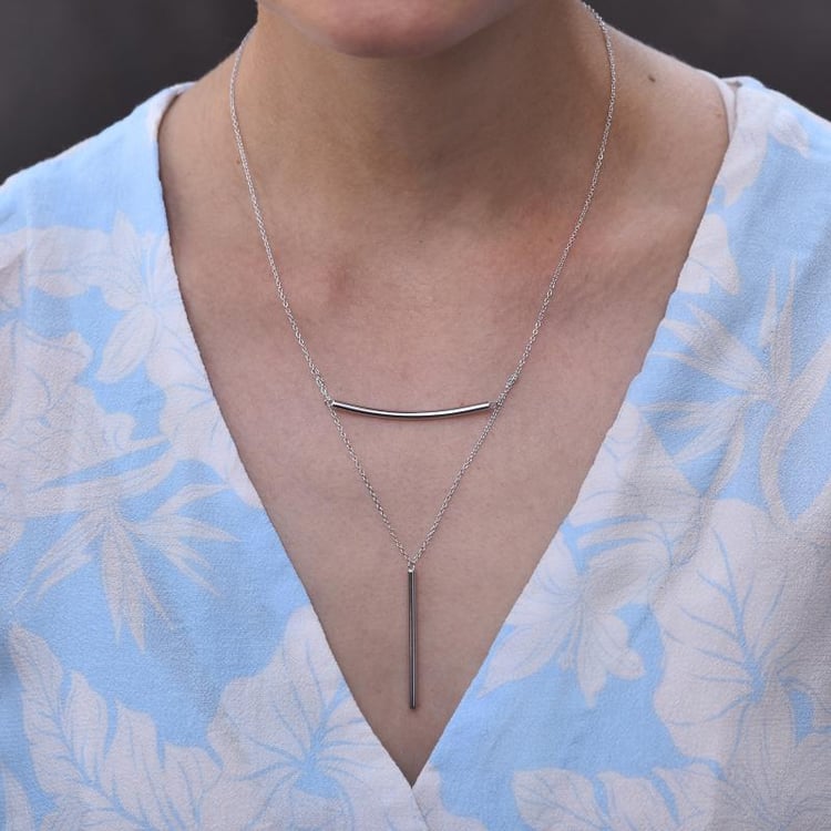 Elegante Halskette aus Silber 45247