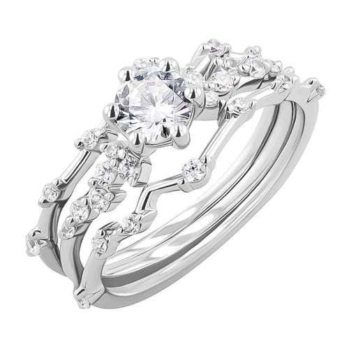 Ringset mit Diamanten nach Wahl Carina